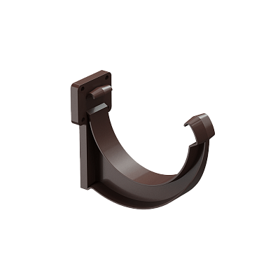 Кронштейн желоба пластиковый Дёке ЛЮКС шоколад фото Центр Металлокровли