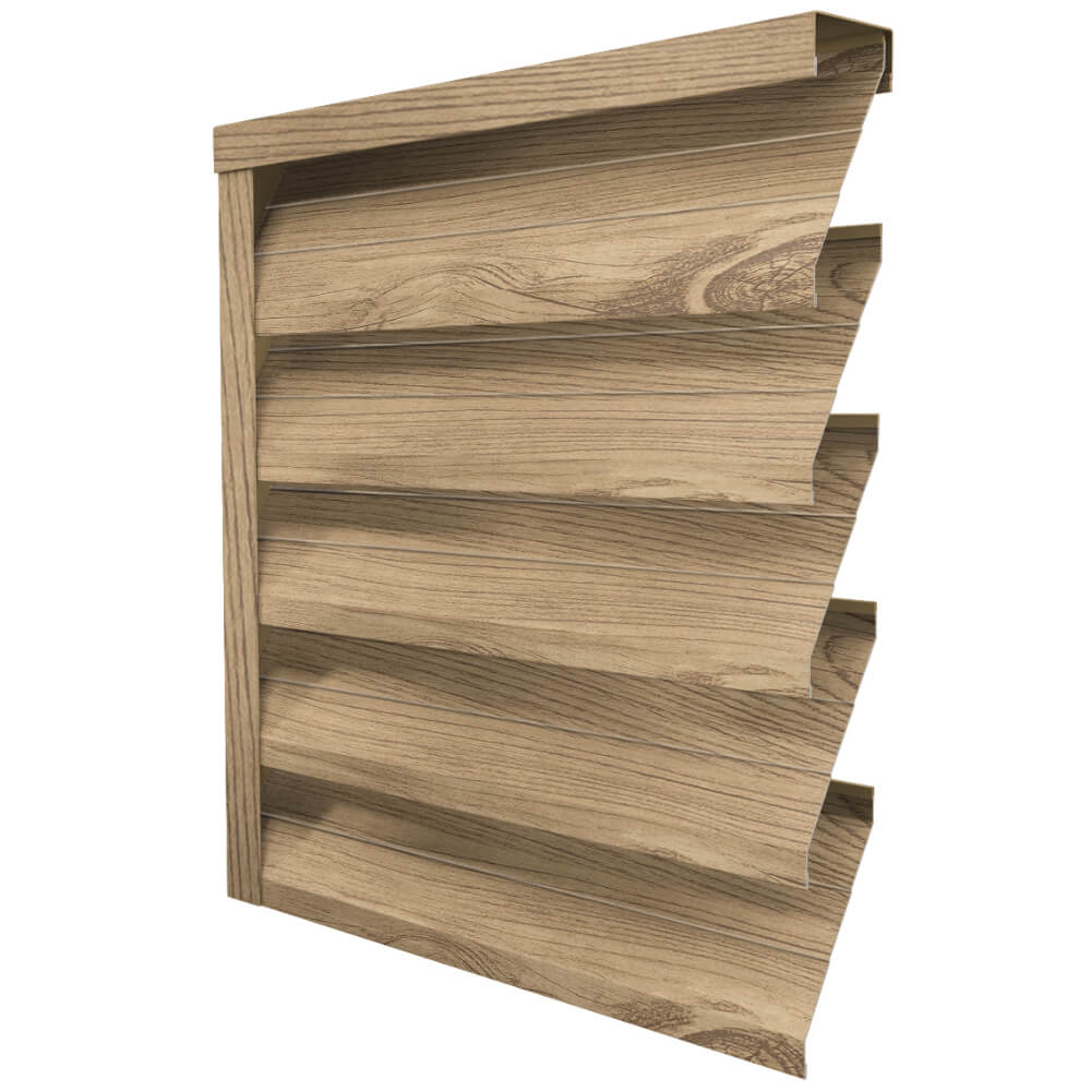 Ламель усиленная ЭКО-Z-US цвет под дерево Светлое Дерево 3D Printech двусторонняя