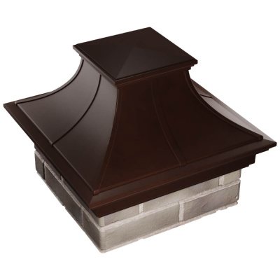 Колпак на столб забора MONBLAN PREMIUM Коричневый 1,5х1,5 кирпича 3