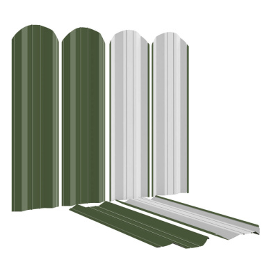 Штакетник (евроштакетник) ЭКО-М 95мм RAL6002 Зеленый Лист для забора